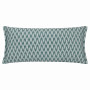 Hutton Woven Jacquard Cushion Blue
